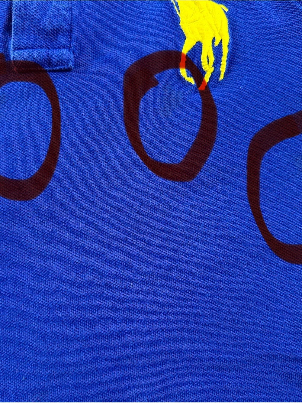 Polo Ralph Lauren Boy's 5 Blue Shirt Big Yellow Pony Top Preppy Old Money - Picture 10 of 10